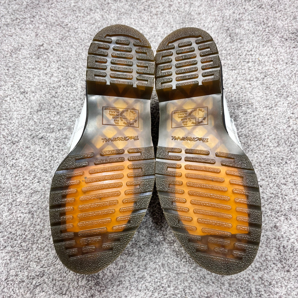 New! Dr. Marten Adrian Yellow Stitch Cashew colored Loafers size M8/W9 - Picture 4 of 7